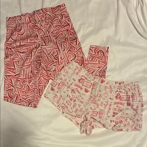 Christmas Bundle! Candy Cans leggings and Hot cocoa sleep shorts